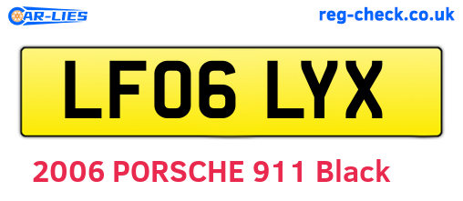LF06LYX are the vehicle registration plates.