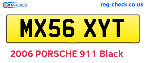MX56XYT are the vehicle registration plates.