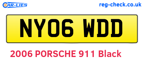 NY06WDD are the vehicle registration plates.