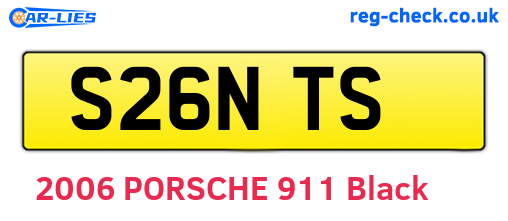 S26NTS are the vehicle registration plates.