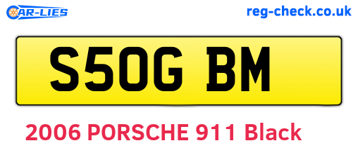 S50GBM are the vehicle registration plates.