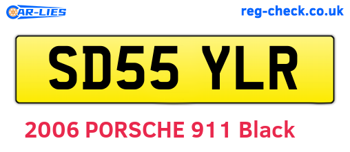 SD55YLR are the vehicle registration plates.