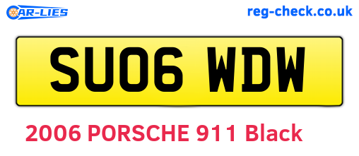 SU06WDW are the vehicle registration plates.