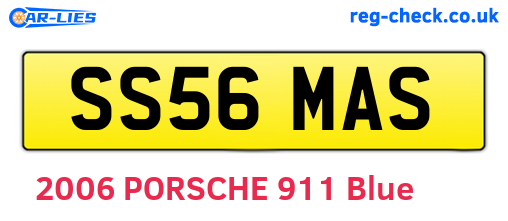 SS56MAS are the vehicle registration plates.
