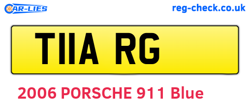 T11ARG are the vehicle registration plates.