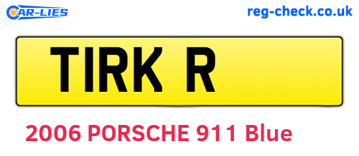 T1RKR are the vehicle registration plates.
