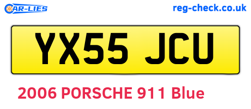 YX55JCU are the vehicle registration plates.