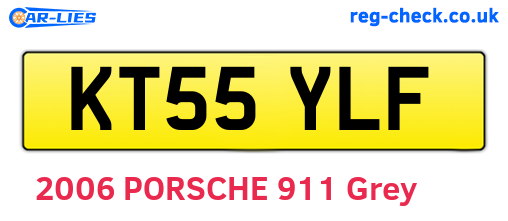 KT55YLF are the vehicle registration plates.