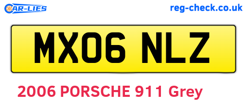 MX06NLZ are the vehicle registration plates.