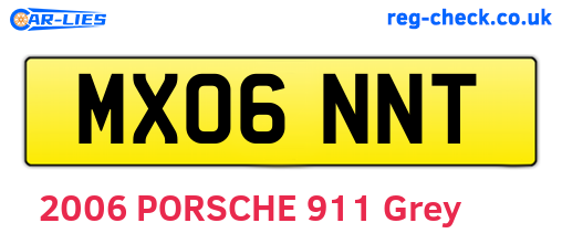 MX06NNT are the vehicle registration plates.