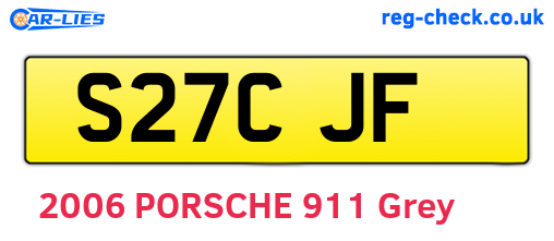 S27CJF are the vehicle registration plates.