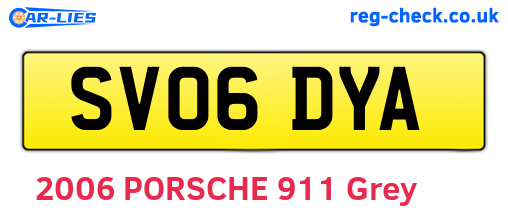 SV06DYA are the vehicle registration plates.