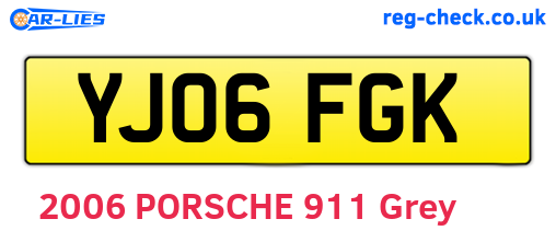YJ06FGK are the vehicle registration plates.