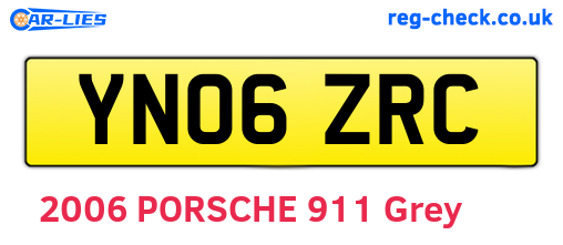 YN06ZRC are the vehicle registration plates.