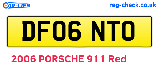 DF06NTO are the vehicle registration plates.