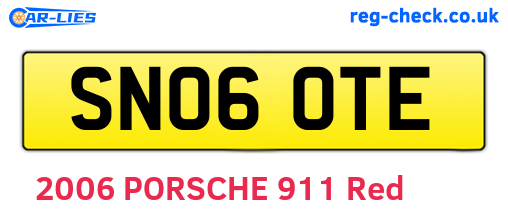 SN06OTE are the vehicle registration plates.