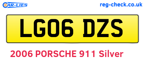 LG06DZS are the vehicle registration plates.