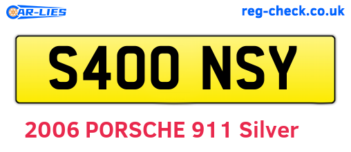 S400NSY are the vehicle registration plates.