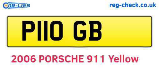 P11OGB are the vehicle registration plates.