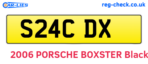 S24CDX are the vehicle registration plates.