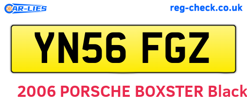 YN56FGZ are the vehicle registration plates.