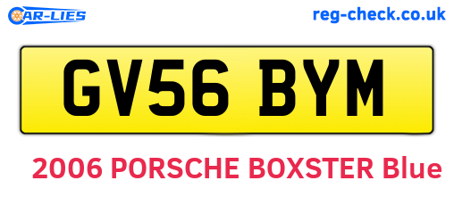 GV56BYM are the vehicle registration plates.