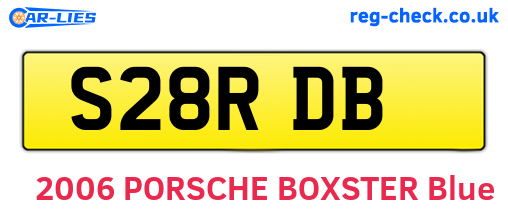 S28RDB are the vehicle registration plates.