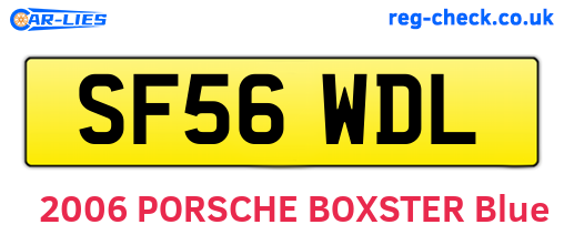 SF56WDL are the vehicle registration plates.