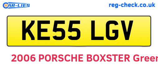 KE55LGV are the vehicle registration plates.