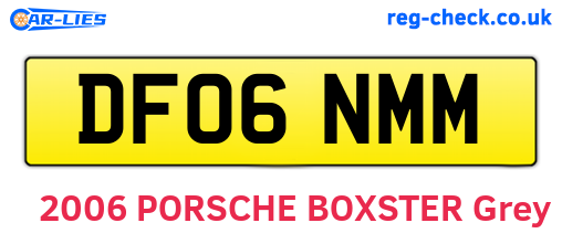 DF06NMM are the vehicle registration plates.