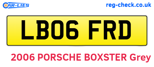 LB06FRD are the vehicle registration plates.