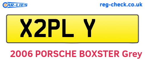 X2PLY are the vehicle registration plates.