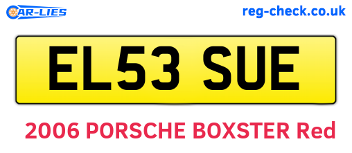 EL53SUE are the vehicle registration plates.