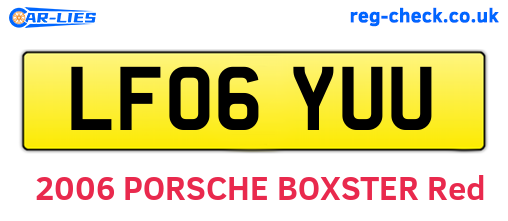 LF06YUU are the vehicle registration plates.