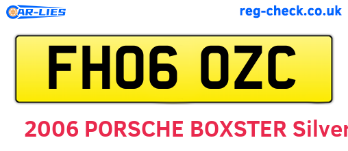 FH06OZC are the vehicle registration plates.