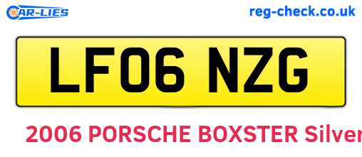 LF06NZG are the vehicle registration plates.