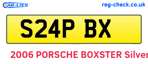 S24PBX are the vehicle registration plates.