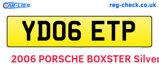 YD06ETP are the vehicle registration plates.
