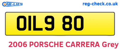 OIL980 are the vehicle registration plates.