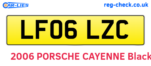 LF06LZC are the vehicle registration plates.