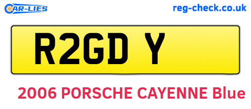 R2GDY are the vehicle registration plates.