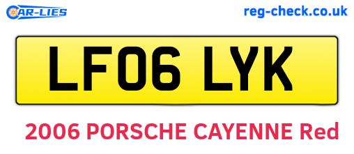 LF06LYK are the vehicle registration plates.