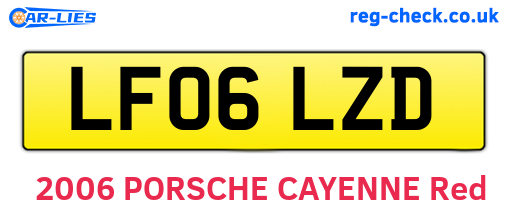 LF06LZD are the vehicle registration plates.