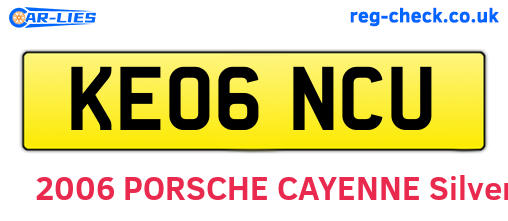 KE06NCU are the vehicle registration plates.