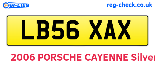LB56XAX are the vehicle registration plates.