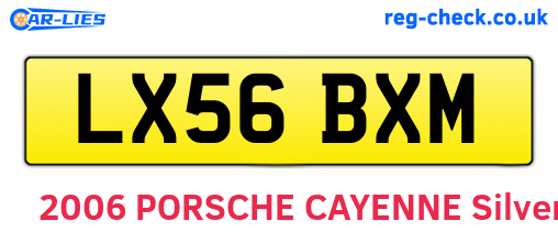 LX56BXM are the vehicle registration plates.