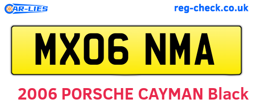 MX06NMA are the vehicle registration plates.