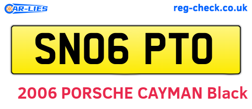 SN06PTO are the vehicle registration plates.