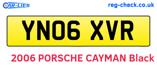 YN06XVR are the vehicle registration plates.