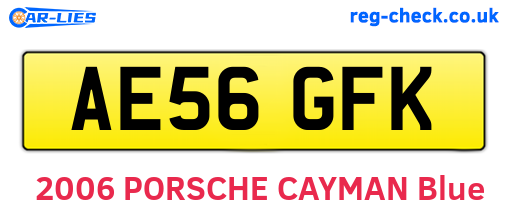 AE56GFK are the vehicle registration plates.